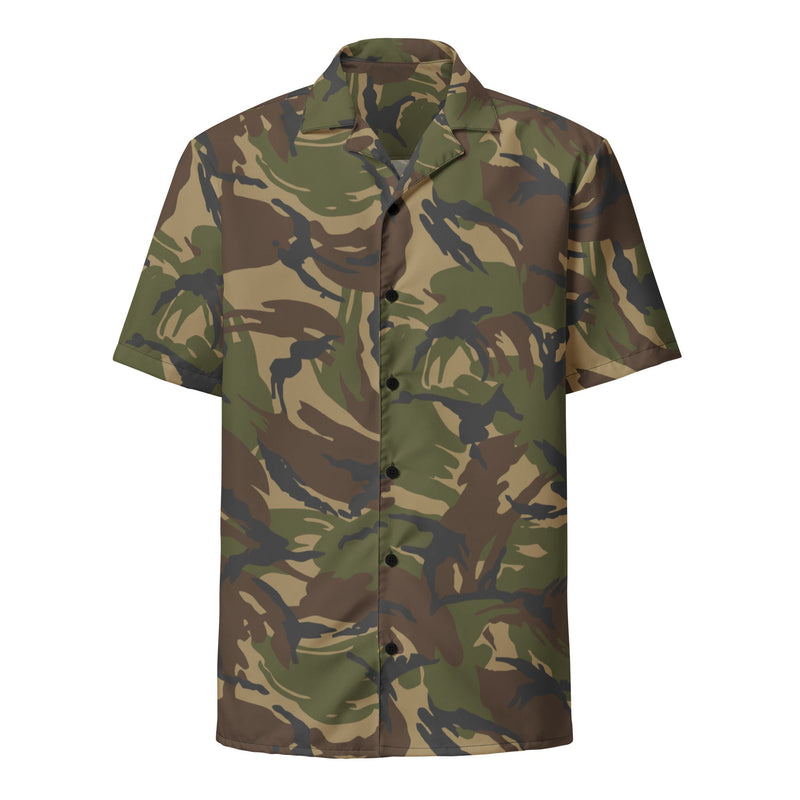 DPM Dutch Woodland CAMO Unisex Short-Sleeve Button Shirt - Button-Up