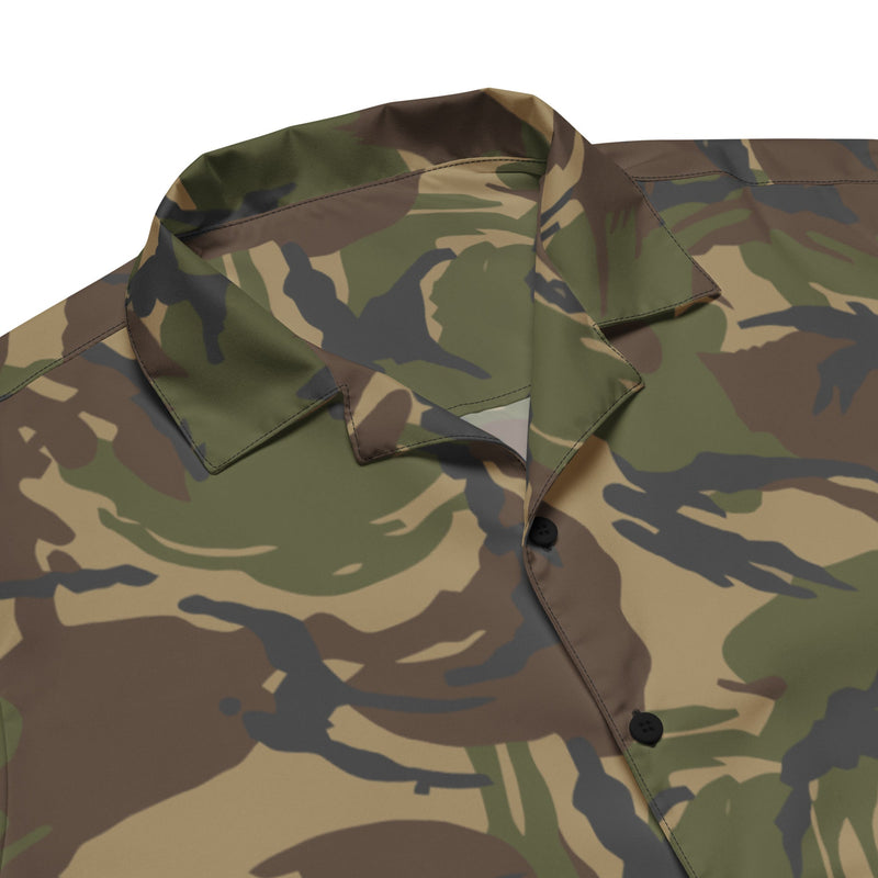 DPM Dutch Woodland CAMO Unisex Short-Sleeve Button Shirt - Button-Up