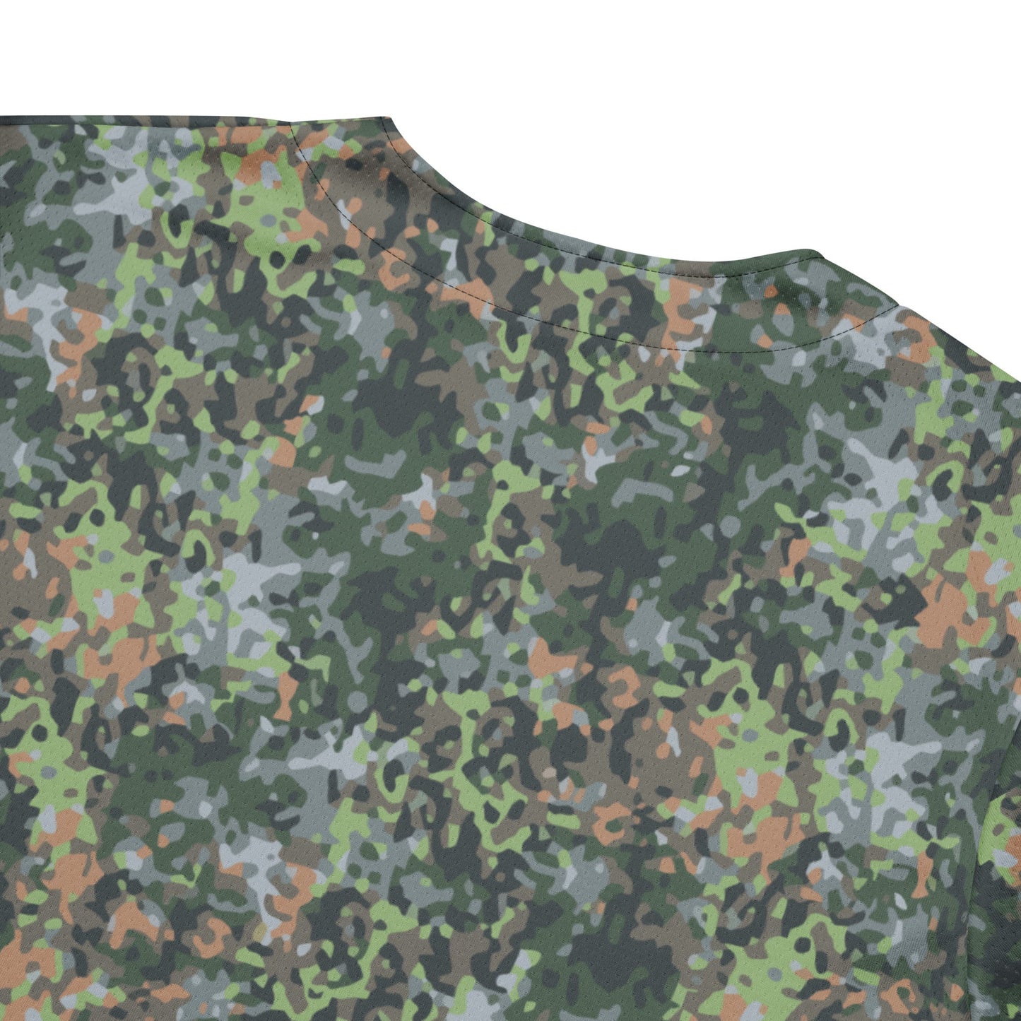 Dutch Fractal Green CAMO baseball jersey - Baseball Jerseys