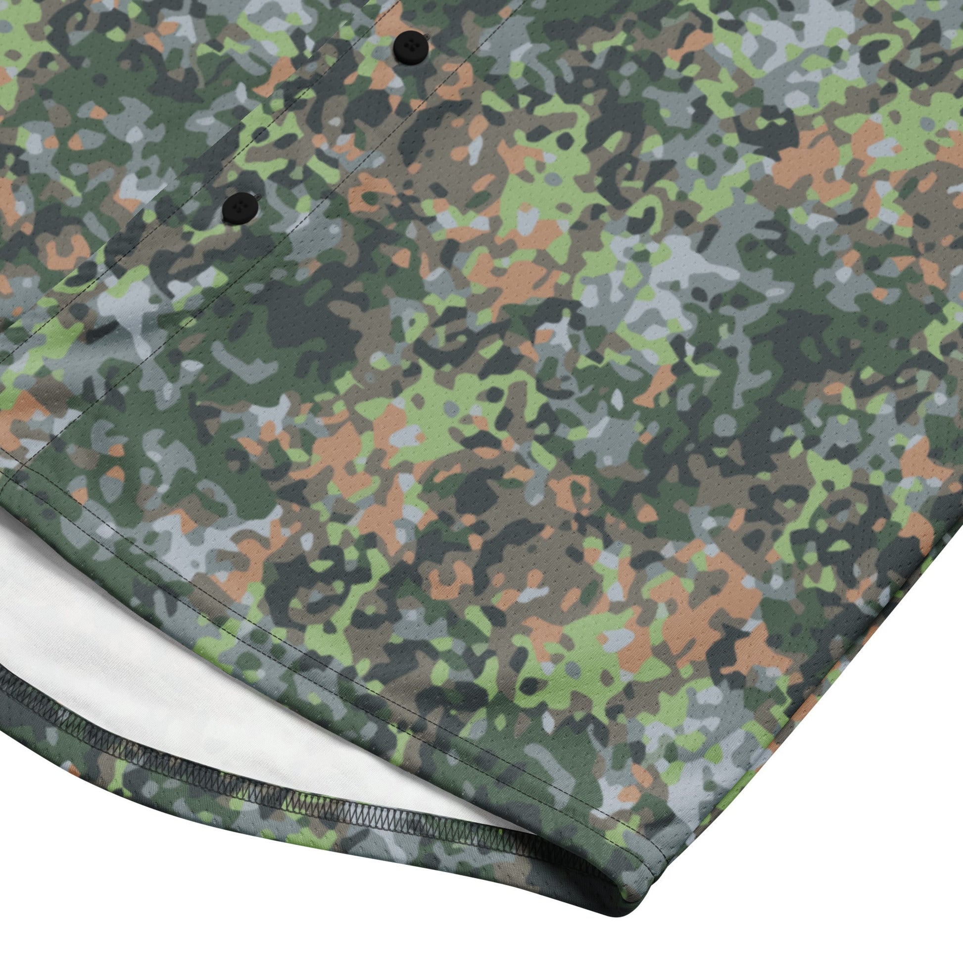 Dutch Fractal Green CAMO baseball jersey - Baseball Jerseys
