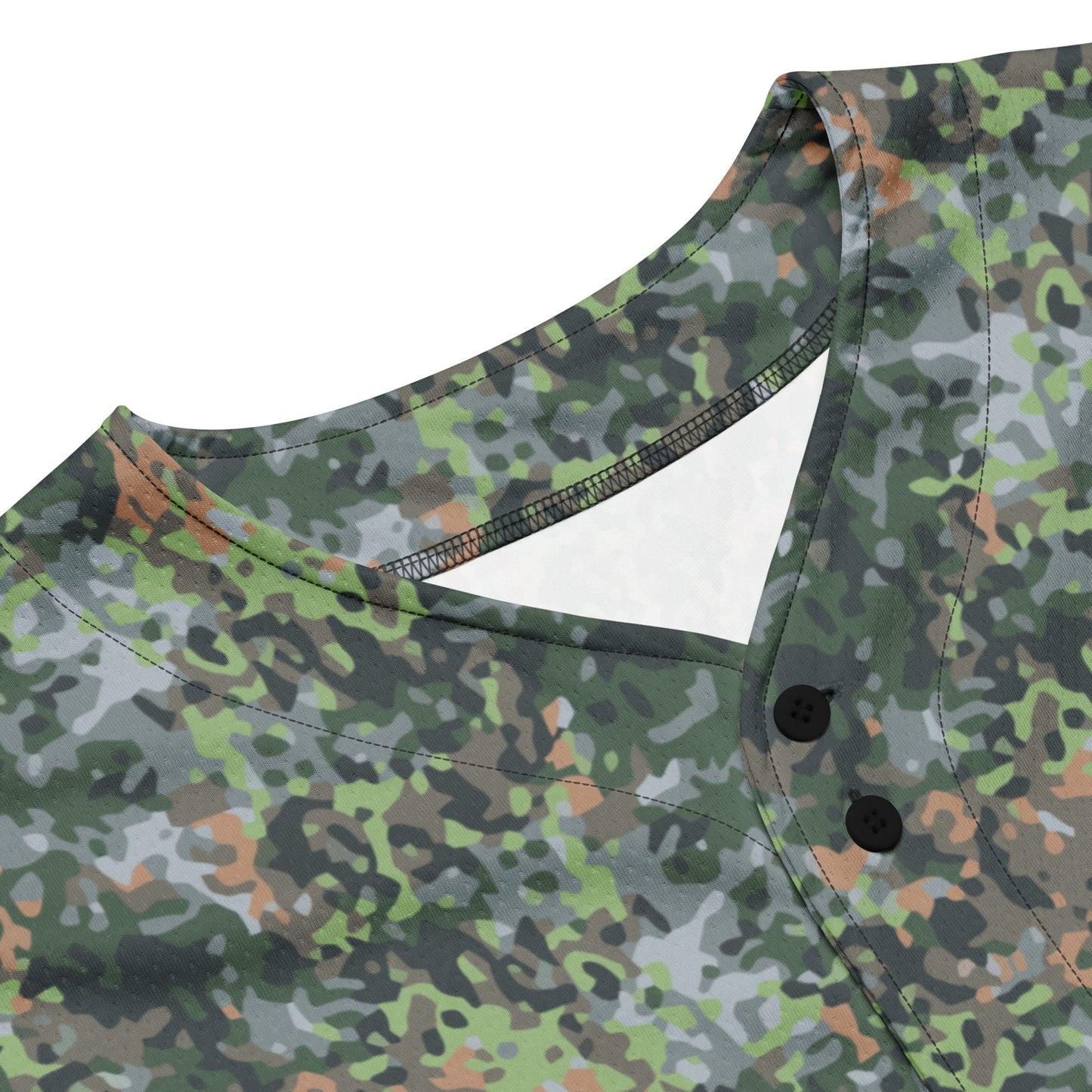 Dutch Fractal Green CAMO baseball jersey - Baseball Jerseys