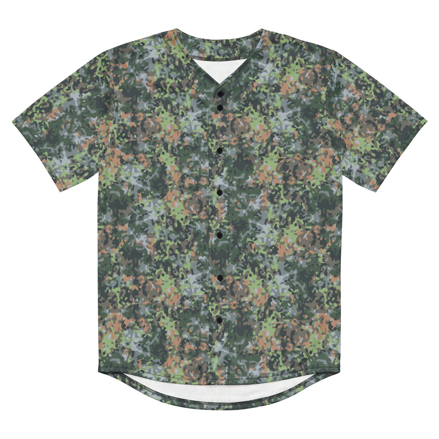 Dutch Fractal Green CAMO baseball jersey - Baseball Jerseys
