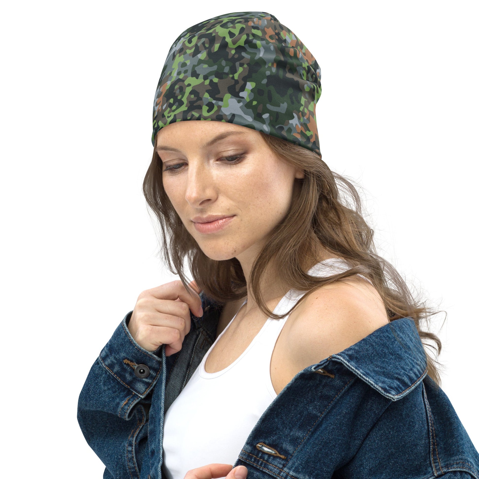 Dutch Fractal Green CAMO Beanie - Beanies