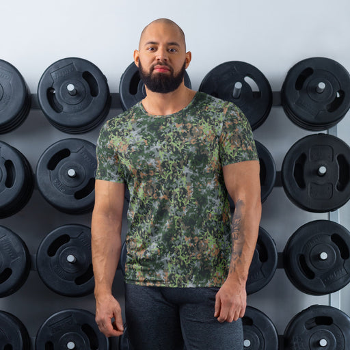Fractal Dutch Woodland CAMO Mens Athletic T-Shirt - XS - Shirt