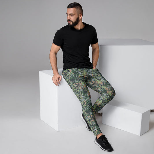 Dutch Fractal Green CAMO Mens Joggers - XS