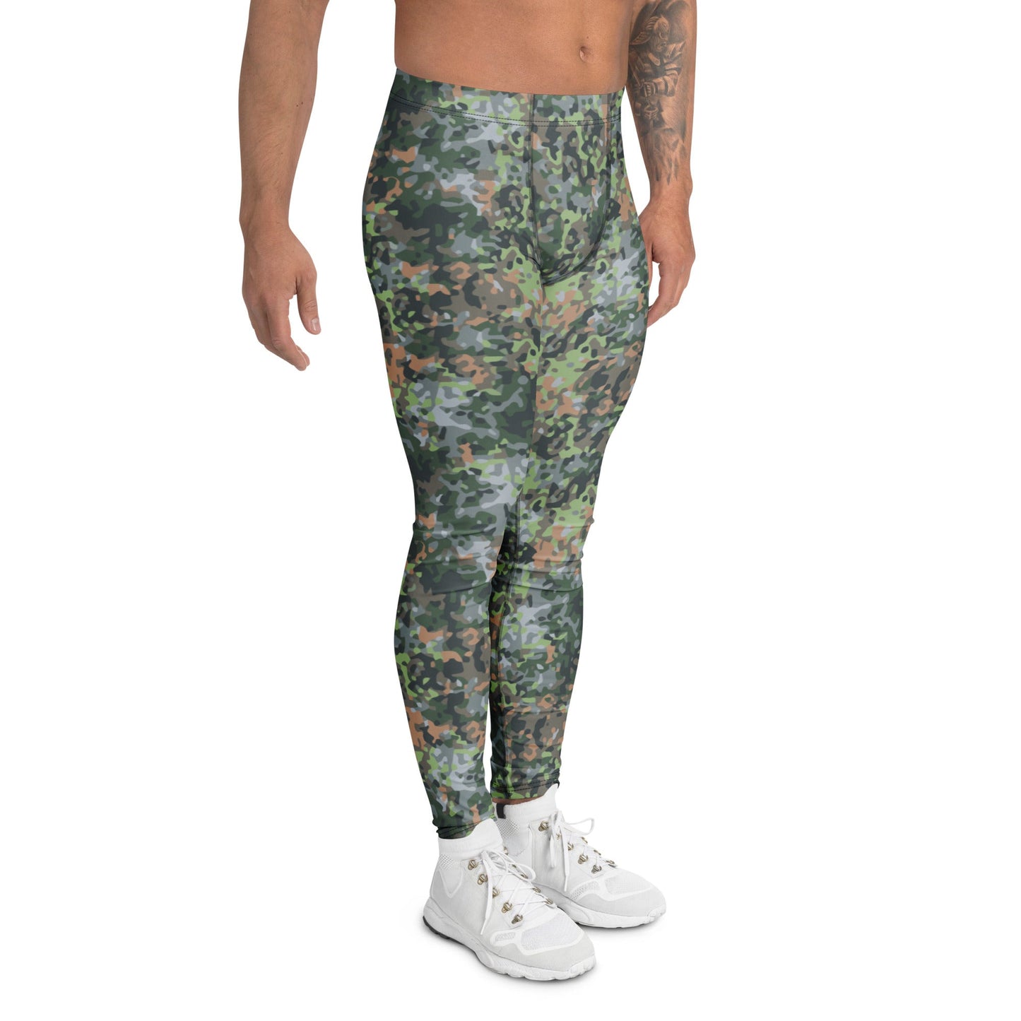 Dutch Fractal Green CAMO Mens Leggings
