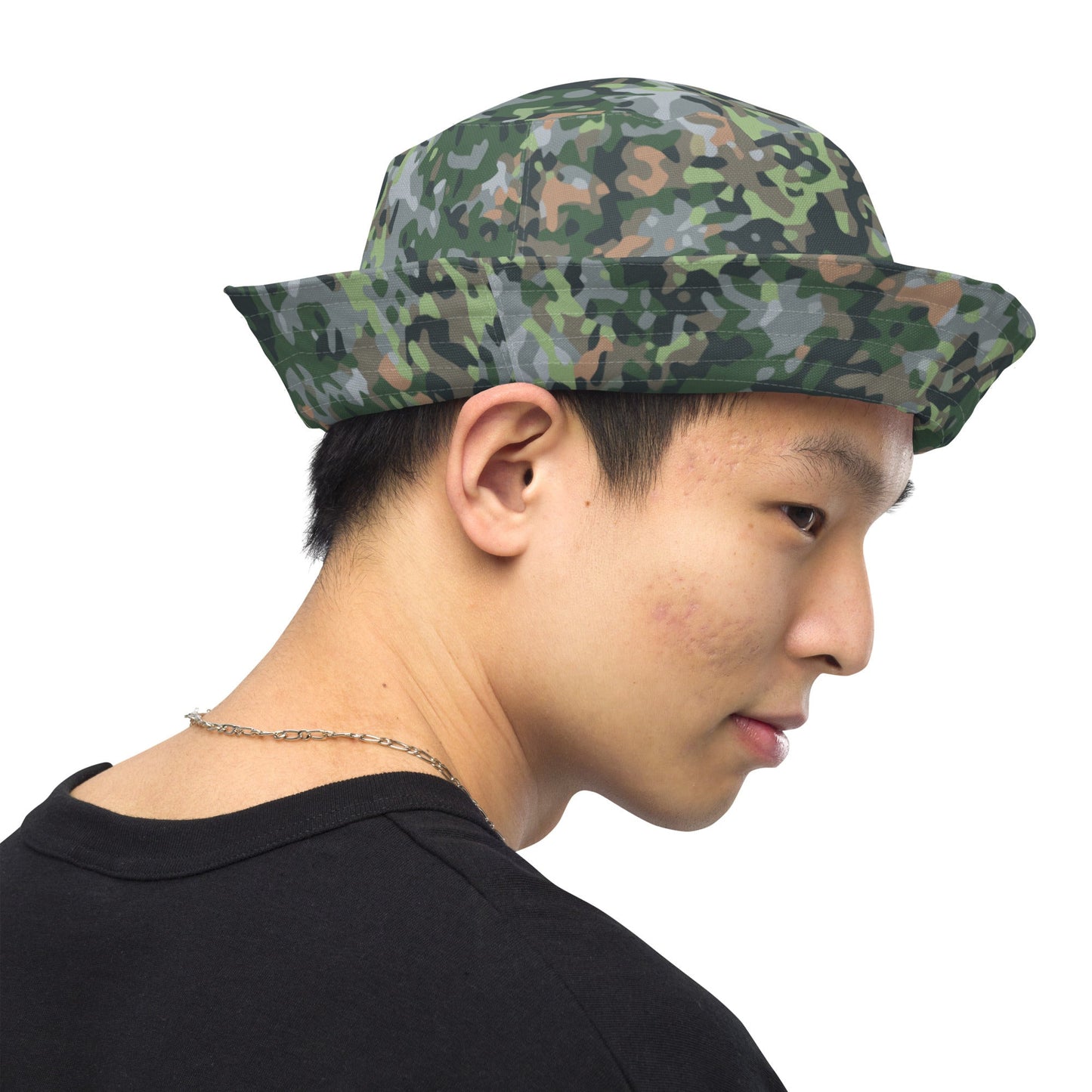 Dutch Fractal Green CAMO Reversible bucket hat - Bucket Hats