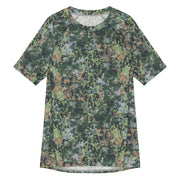 Fractal Dutch Woodland CAMO Mens Short-Sleeve Rash Guard - 2XS - SS