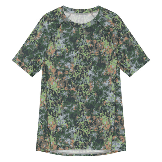 Dutch Fractal Green CAMO short-sleeve mens rash guard - 2XS