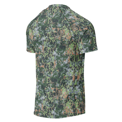 Dutch Fractal Green CAMO Mens Short-Sleeve Rash Guard