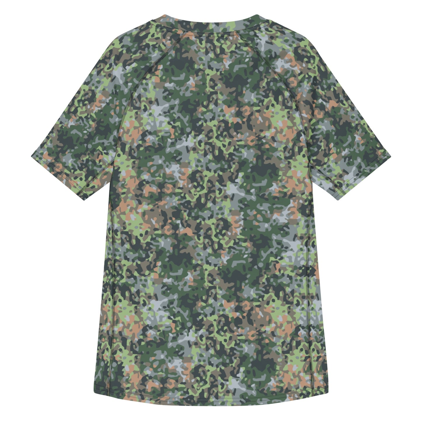 Dutch Fractal Green CAMO Mens Short-Sleeve Rash Guard
