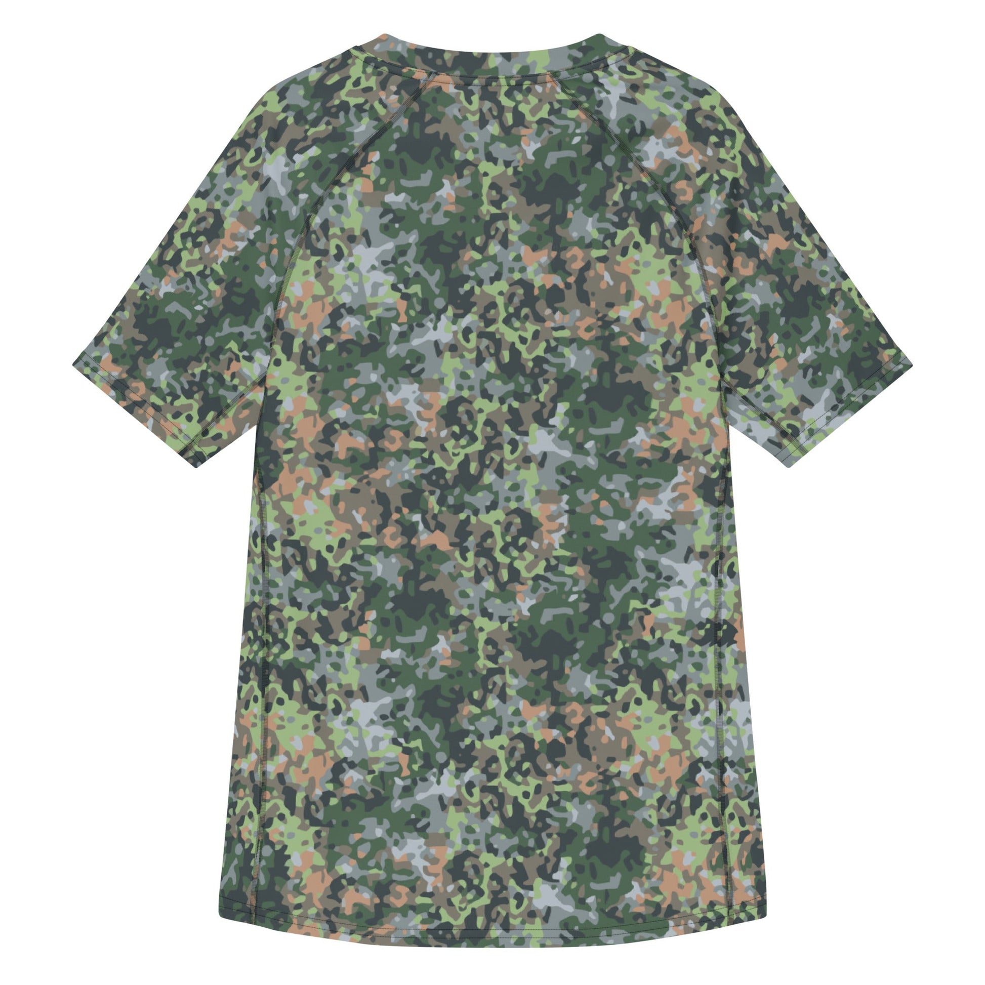 Dutch Fractal Green CAMO Mens Short-Sleeve Rash Guard