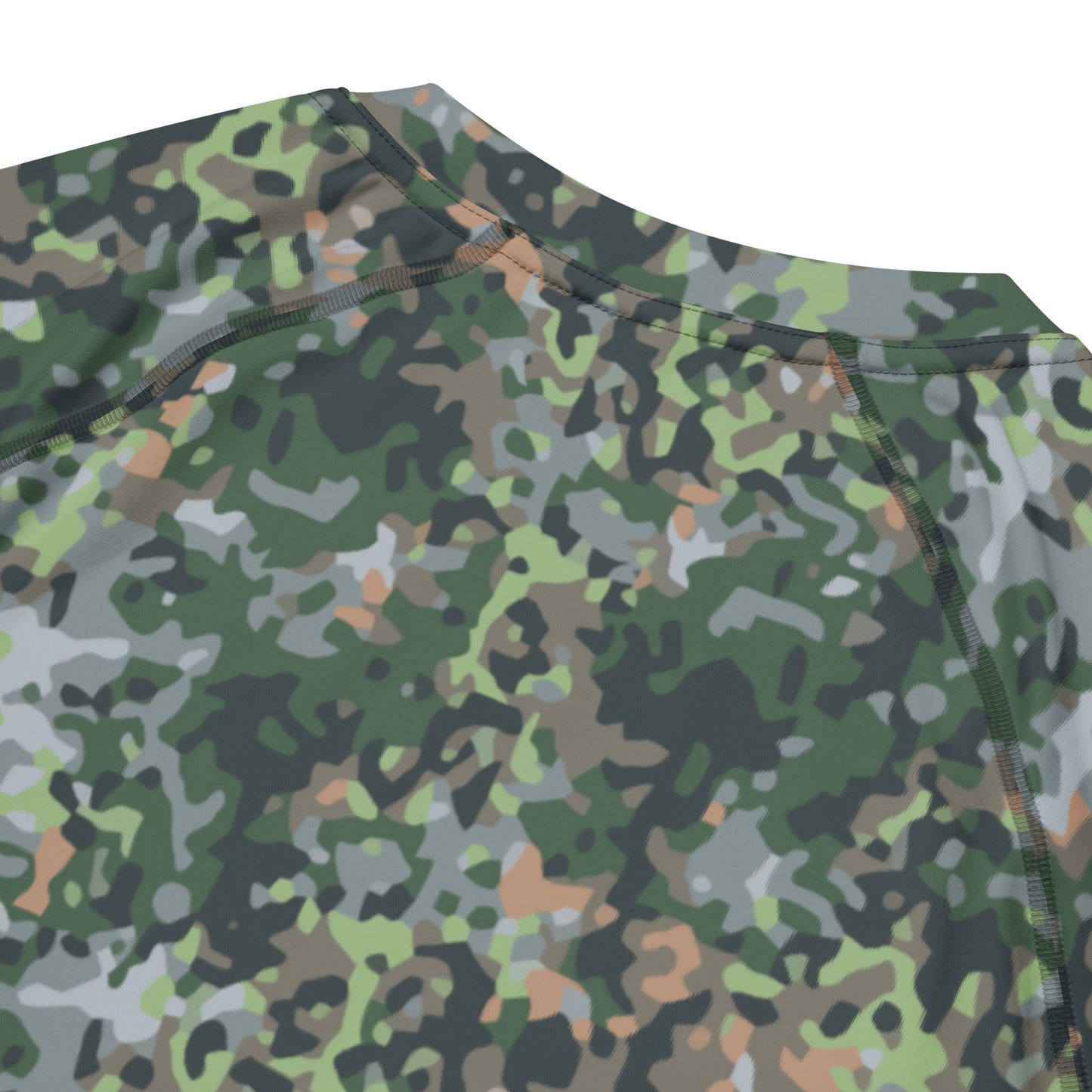Dutch Fractal Green CAMO Mens Short-Sleeve Rash Guard