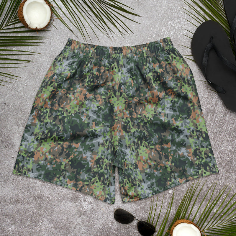Fractal Dutch Woodland CAMO Unisex Athletic Long Shorts
