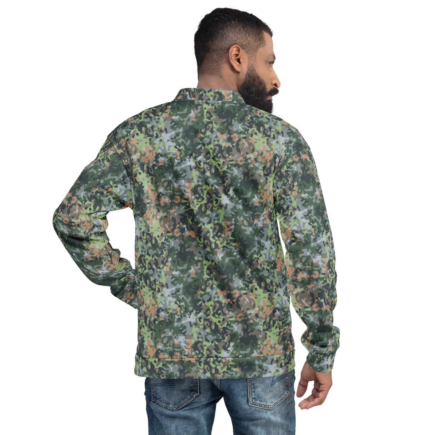 Dutch Fractal Green CAMO Unisex Bomber Jacket - Jackets