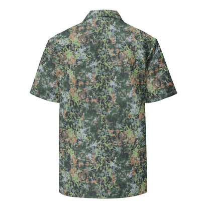 Dutch Fractal Green CAMO Unisex Short-Sleeve Button Shirt