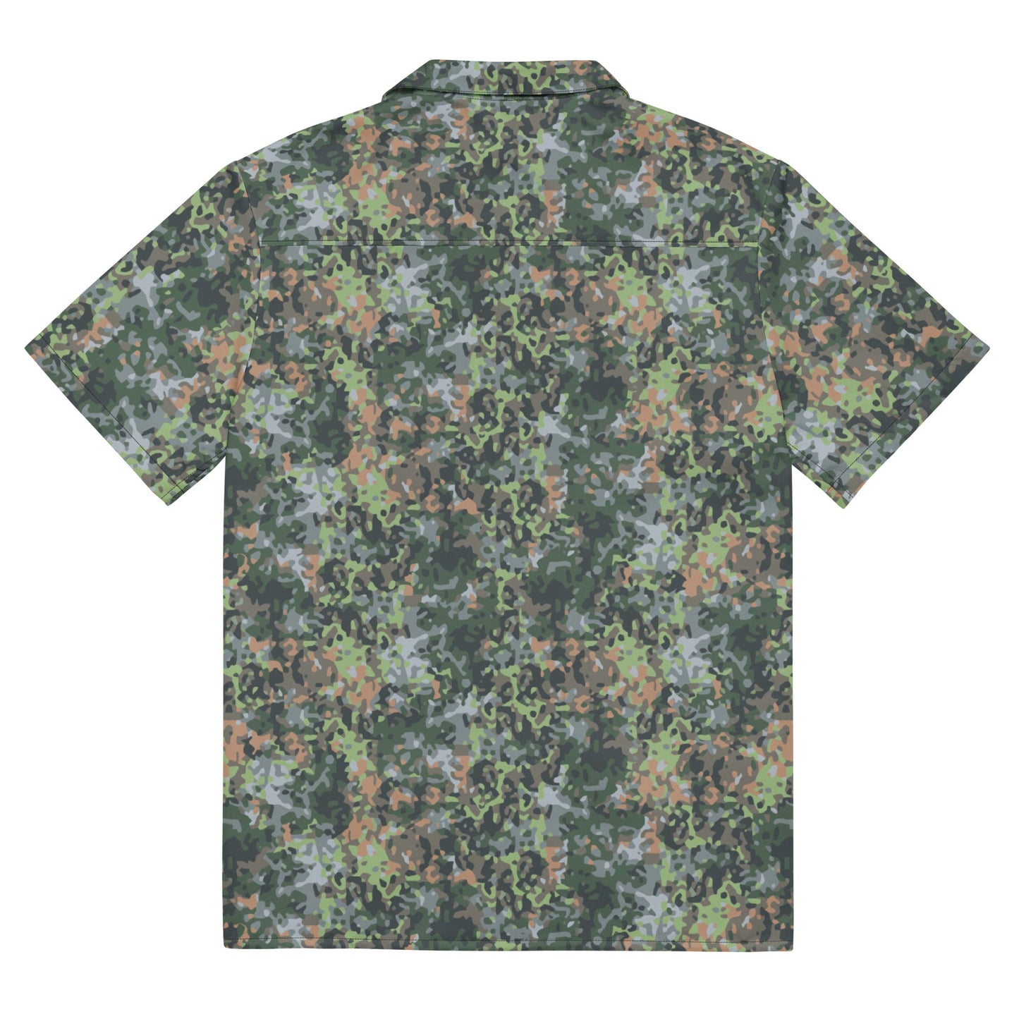 Dutch Fractal Green CAMO Unisex Short-Sleeve Button Shirt