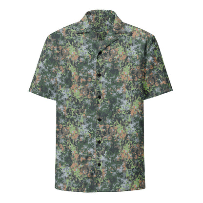Dutch Fractal Green CAMO Unisex Short-Sleeve Button Shirt