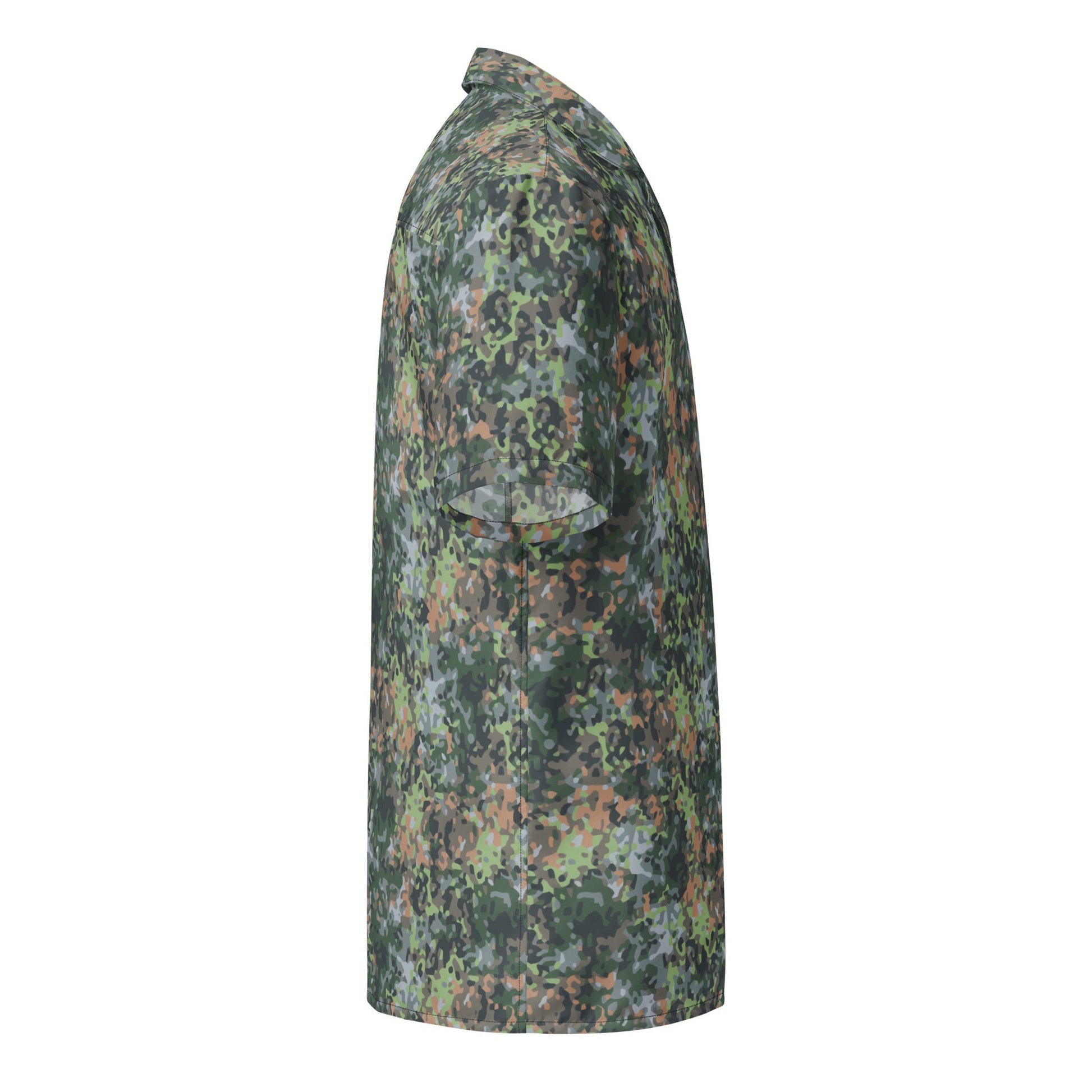 Dutch Fractal Green CAMO Unisex Short-Sleeve Button Shirt