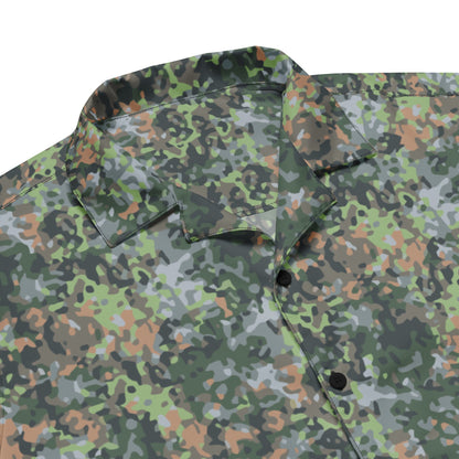 Dutch Fractal Green CAMO Unisex Short-Sleeve Button Shirt