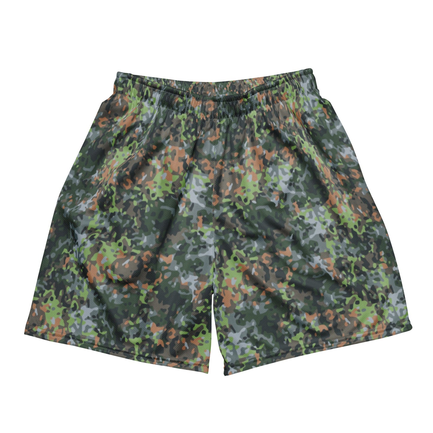 Dutch Fractal Green CAMO Unisex mesh shorts - 2XS - Mesh Shorts
