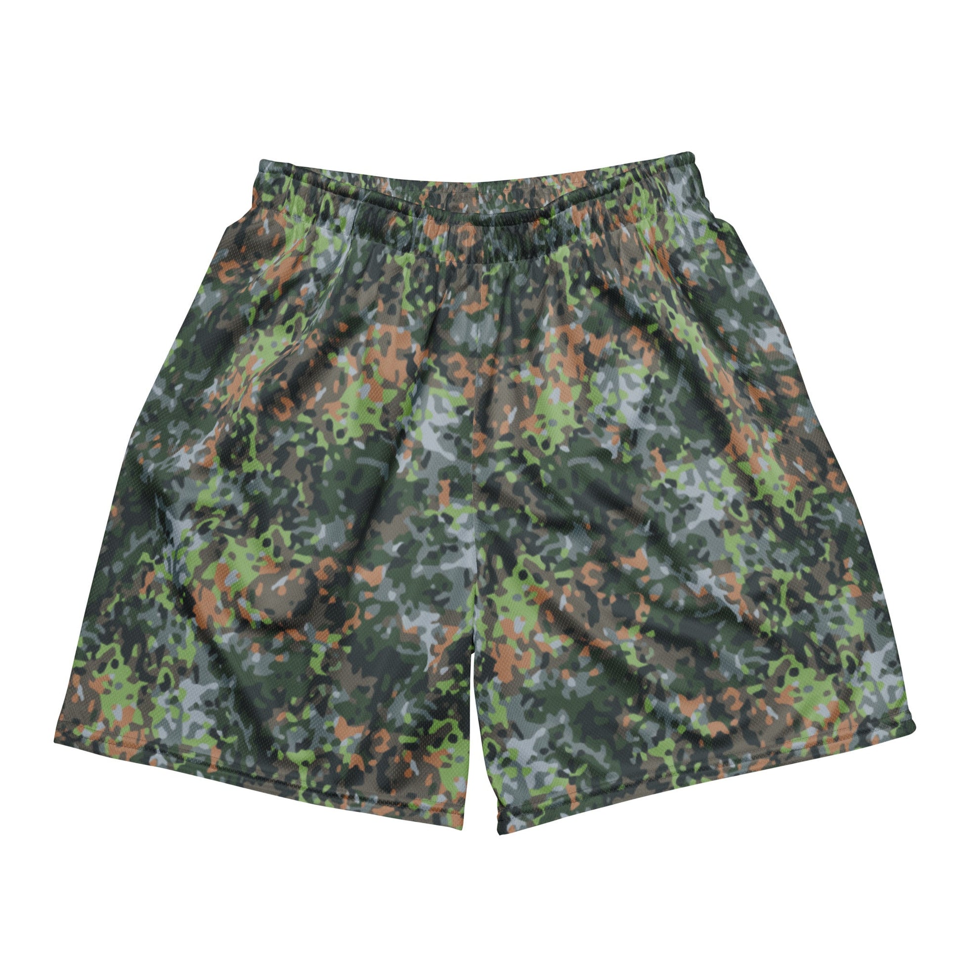 Dutch Fractal Green CAMO Unisex mesh shorts - 2XS - Mesh Shorts