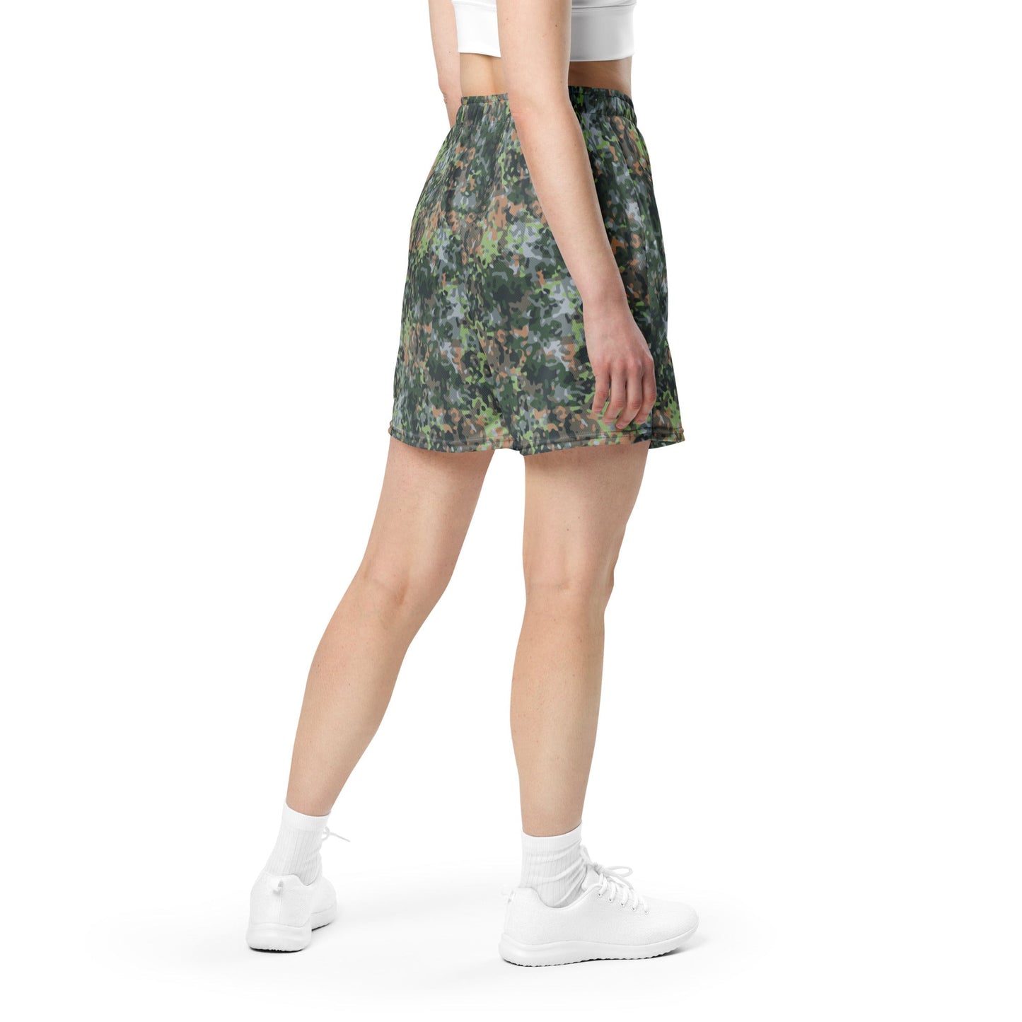 Dutch Fractal Green CAMO Unisex mesh shorts - Mesh Shorts
