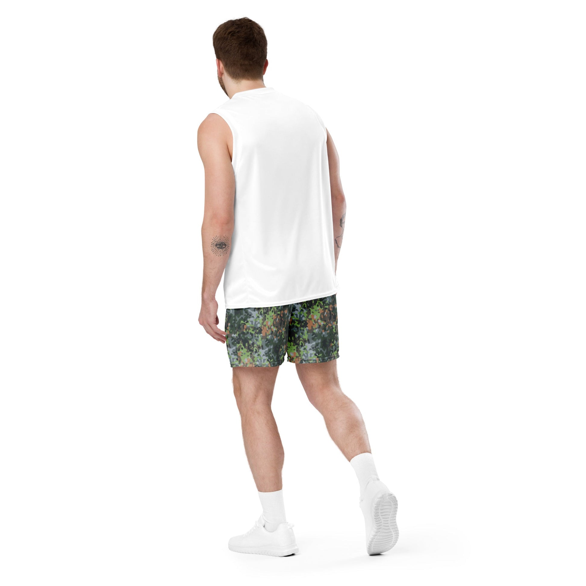 Dutch Fractal Green CAMO Unisex mesh shorts - Mesh Shorts
