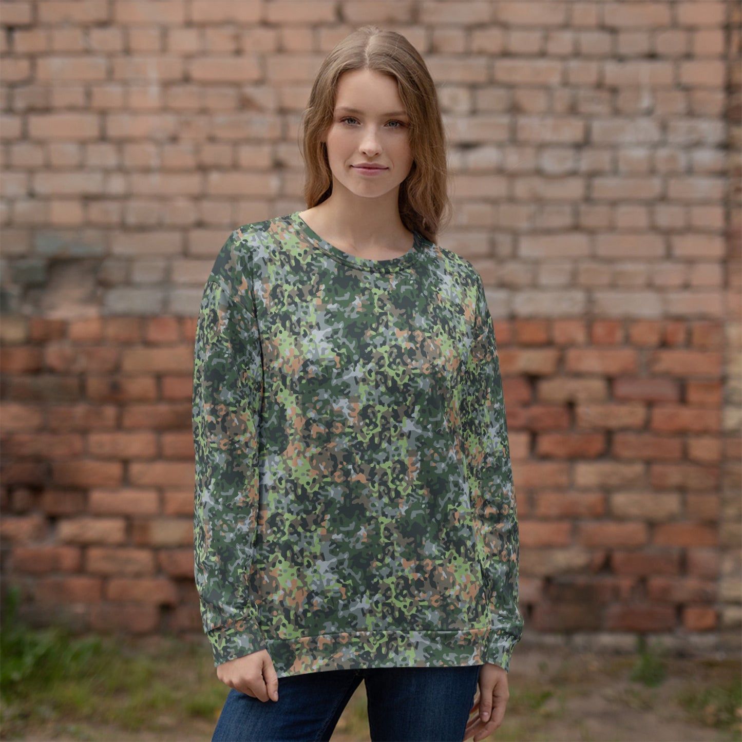 Dutch Fractal Green CAMO Unisex Sweatshirt - Sweatshirts