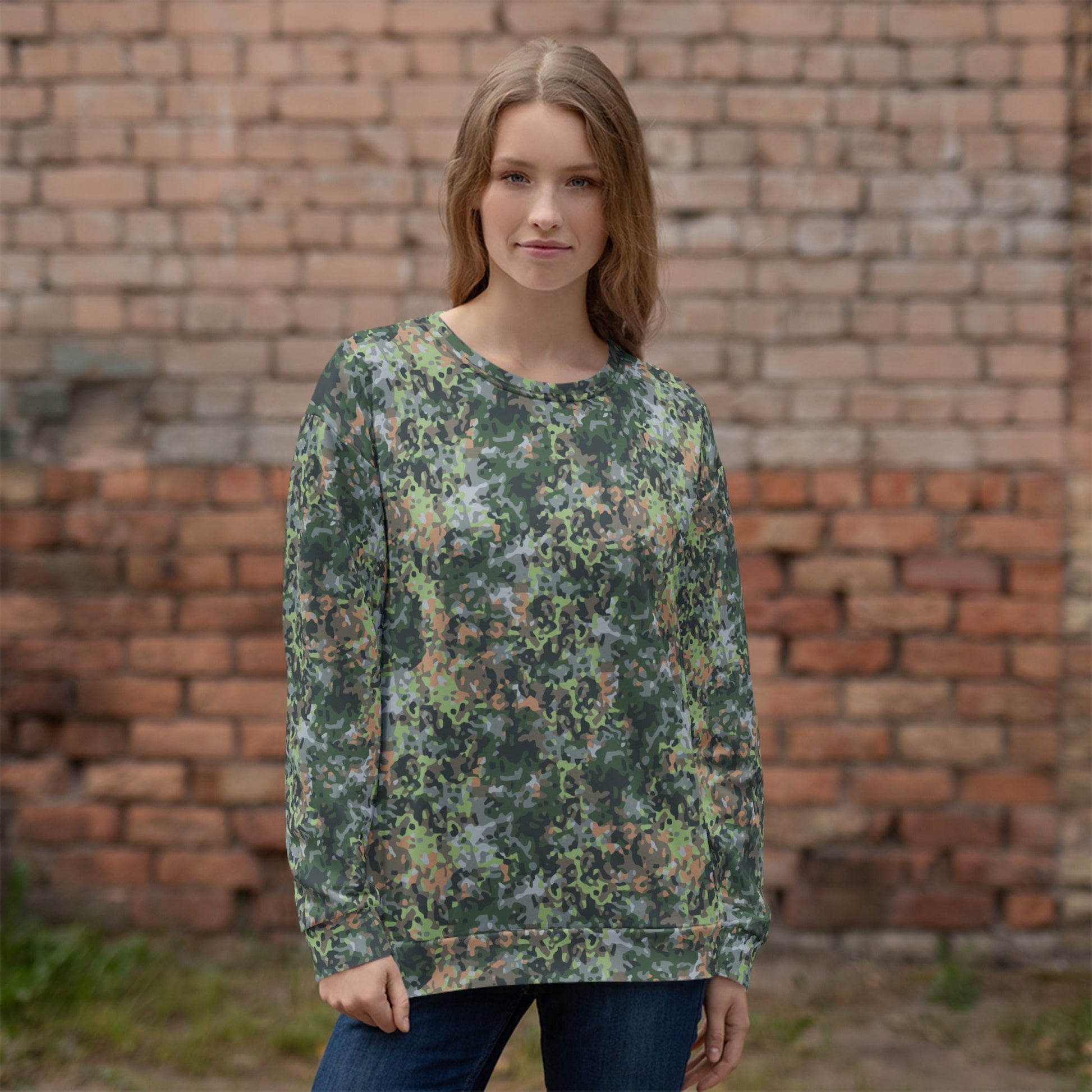 Dutch Fractal Green CAMO Unisex Sweatshirt - Sweatshirts