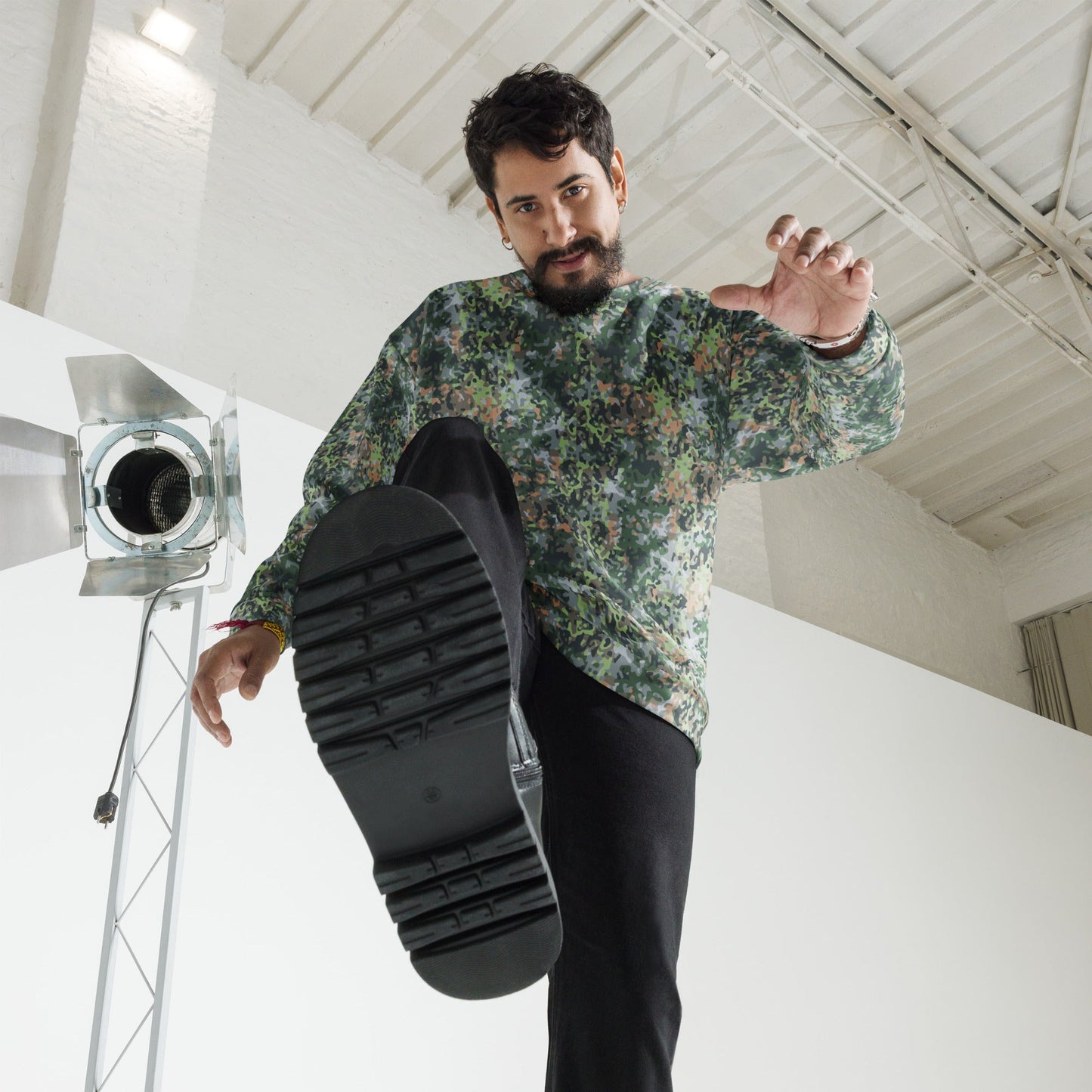 Dutch Fractal Green CAMO Unisex Sweatshirt - Sweatshirts