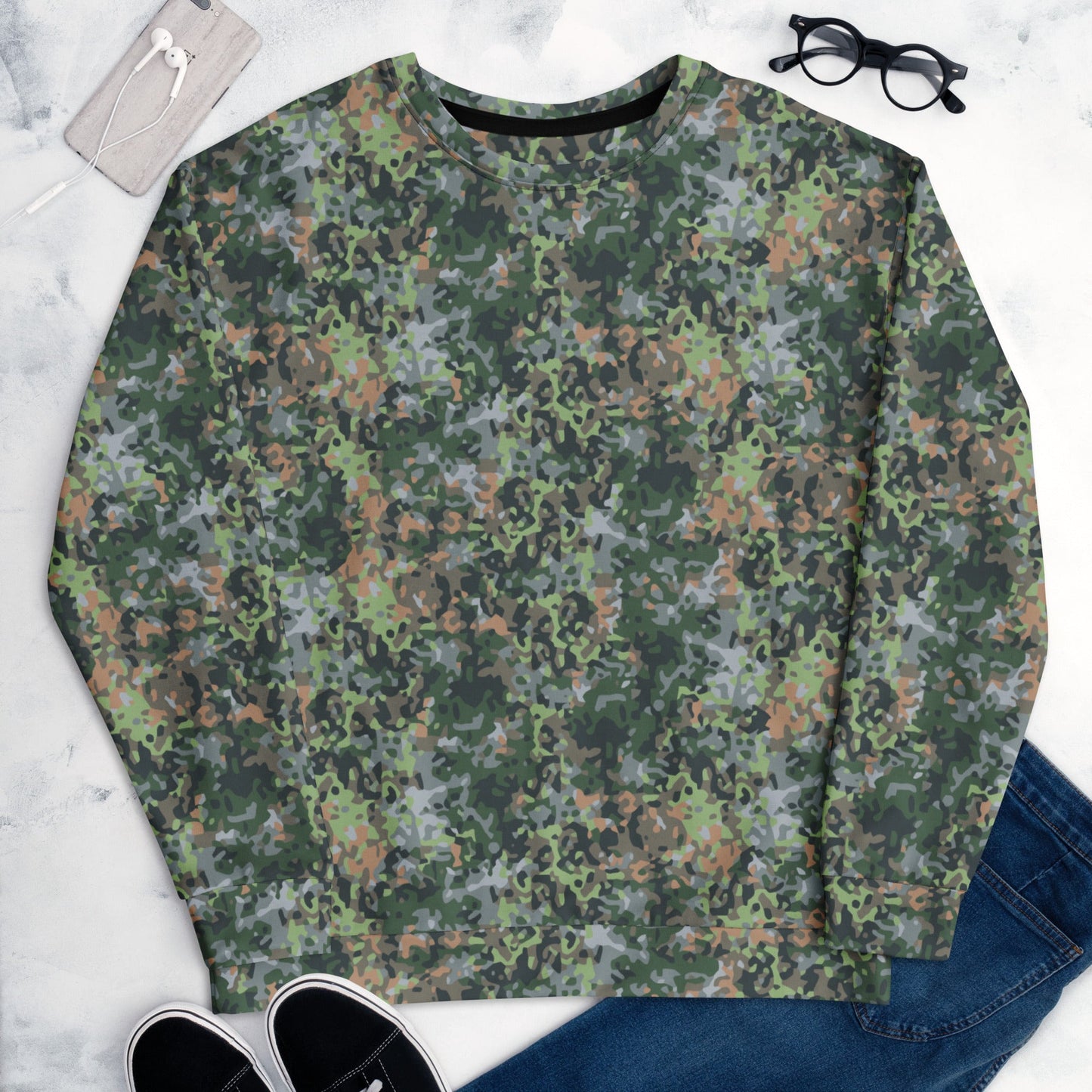 Dutch Fractal Green CAMO Unisex Sweatshirt - Sweatshirts