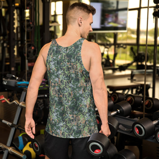 Dutch Fractal Green CAMO Unisex Tank Top - Tops