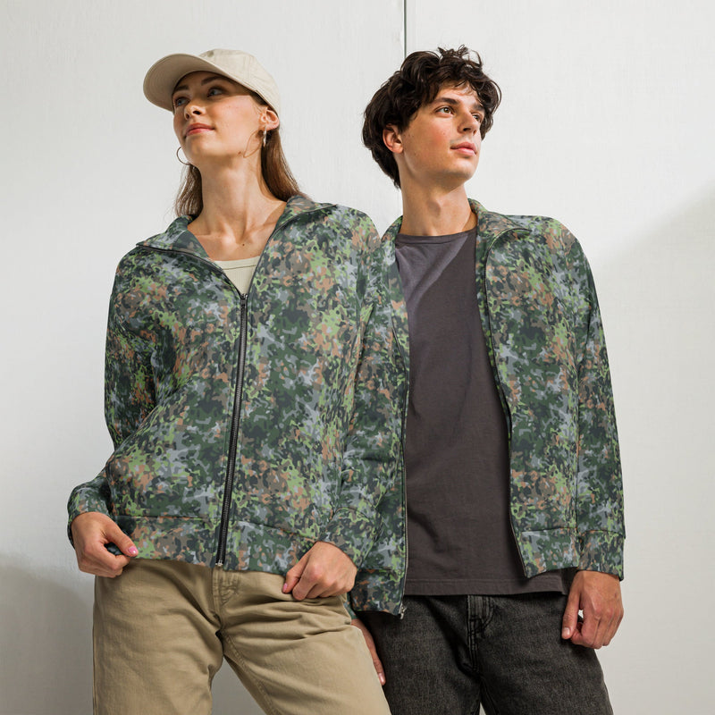 Fractal Dutch Woodland CAMO Unisex Track Jacket - 2XS