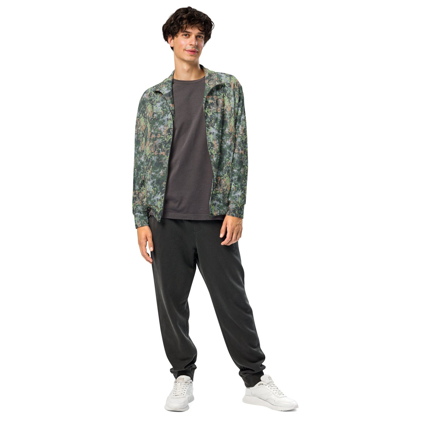 Dutch Fractal Green CAMO Unisex track jacket - Track Jackets