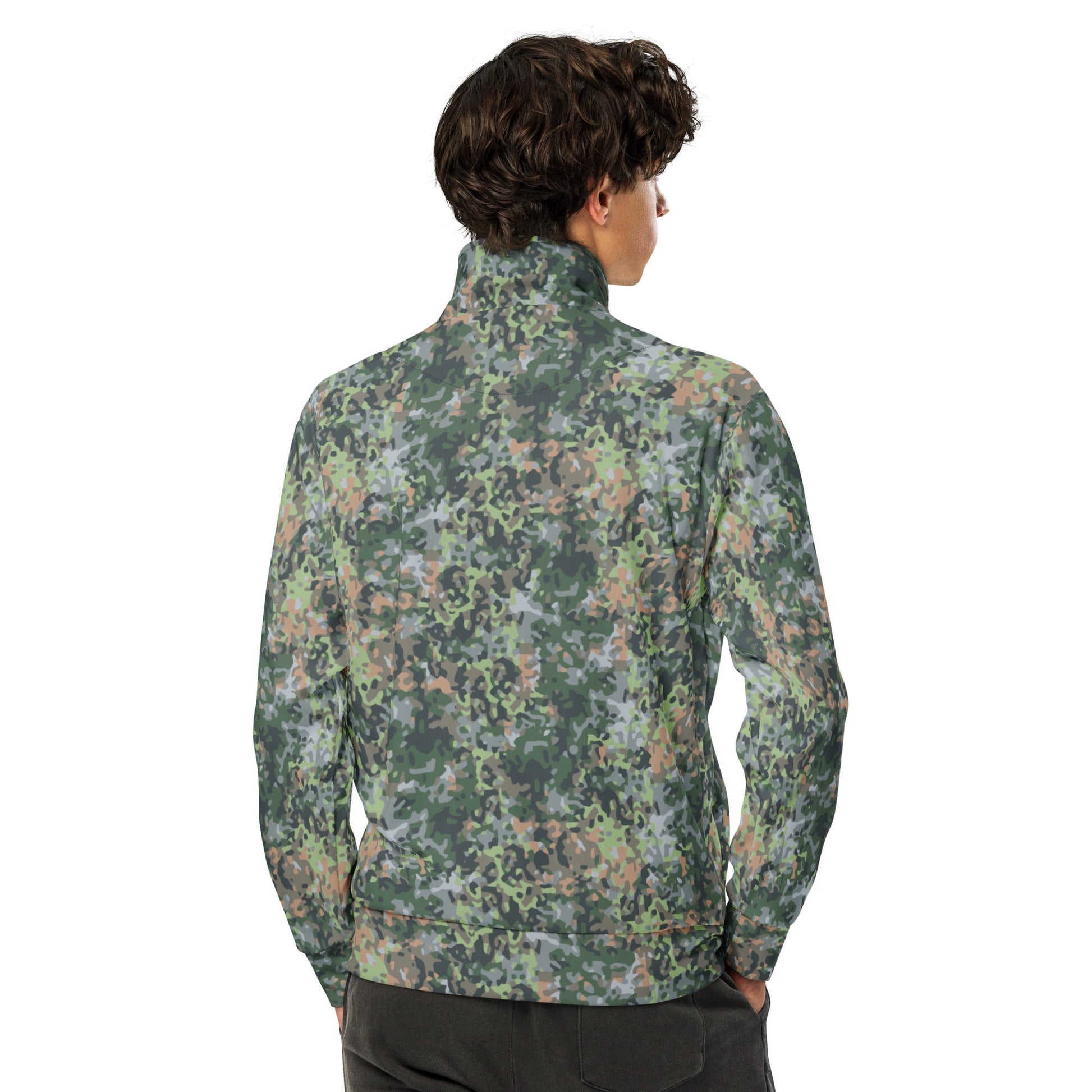 Dutch Fractal Green CAMO Unisex track jacket - Track Jackets