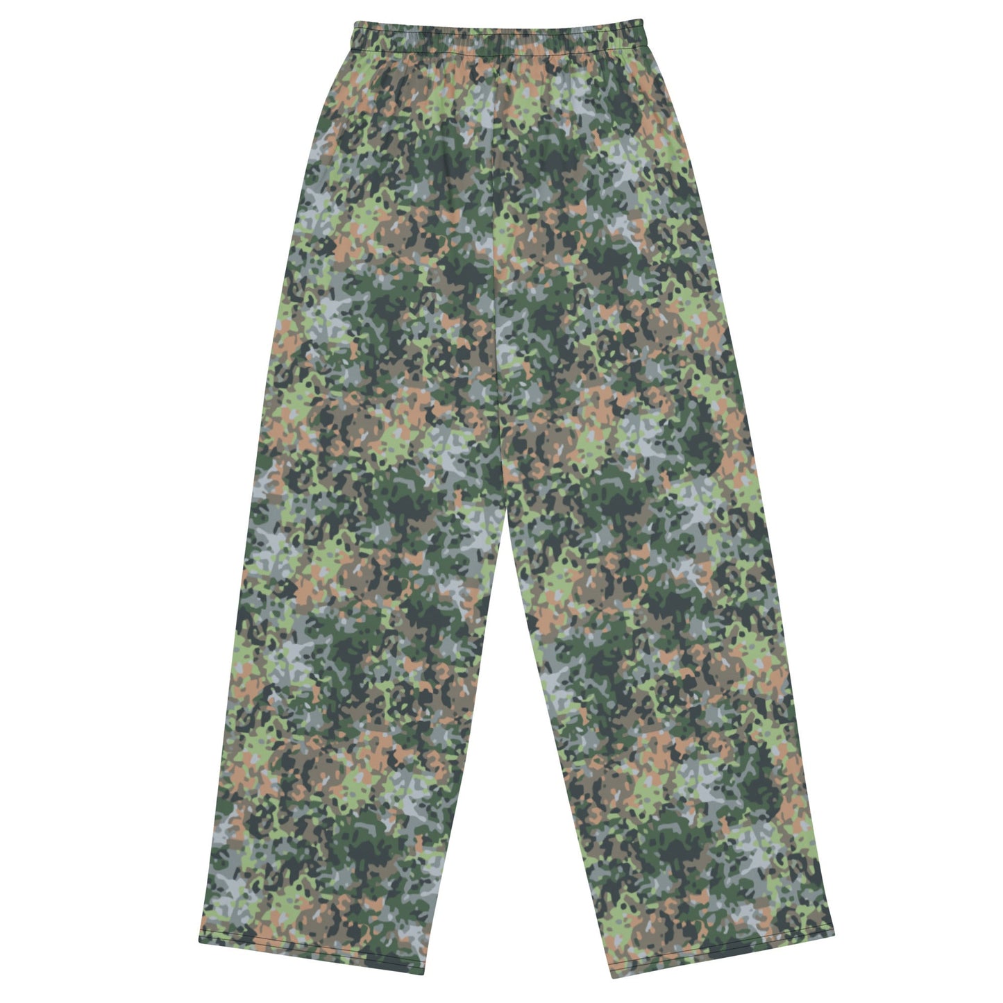 Dutch Fractal Green CAMO unisex wide-leg pants - Wide-leg Pants