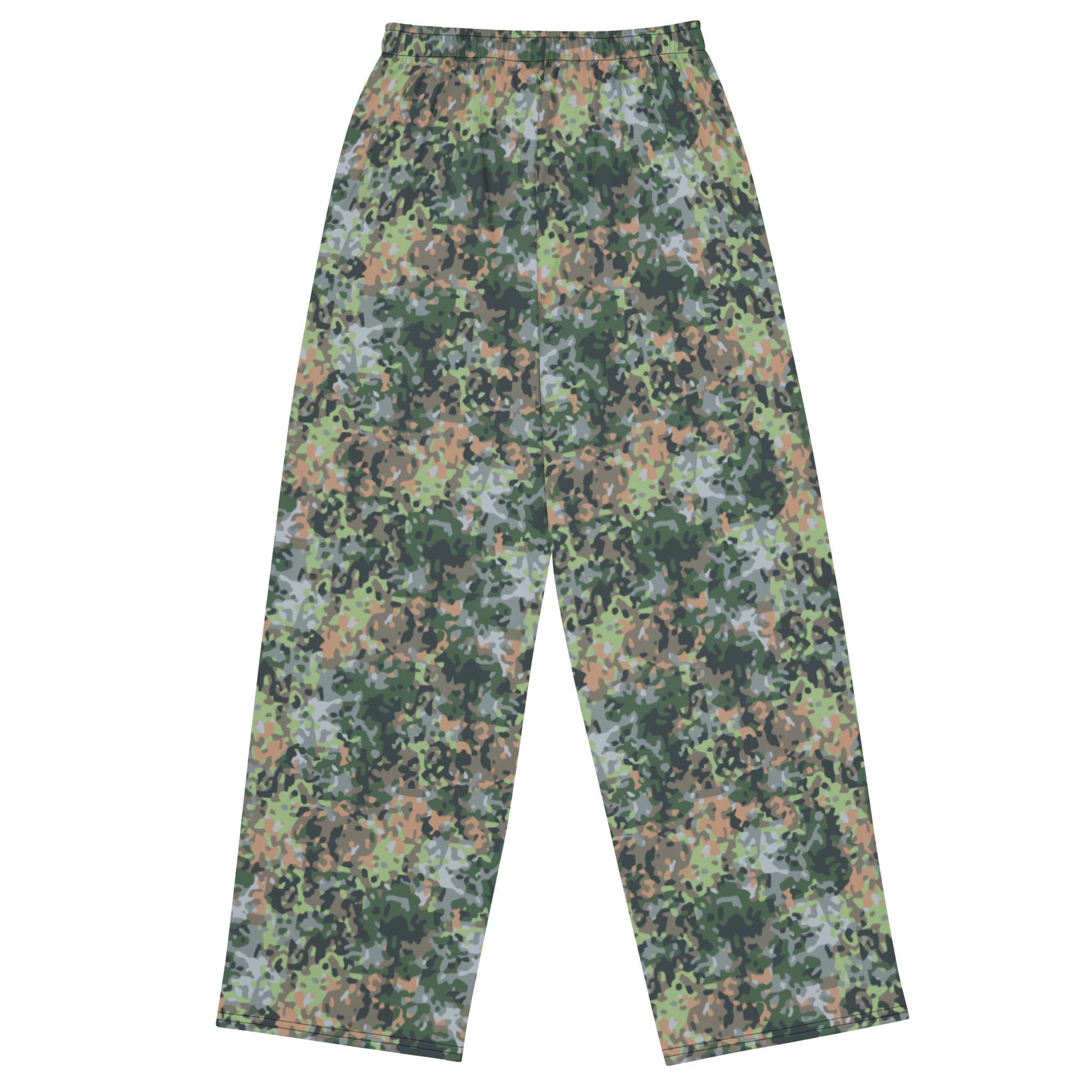 Dutch Fractal Green CAMO unisex wide-leg pants - Wide-leg Pants