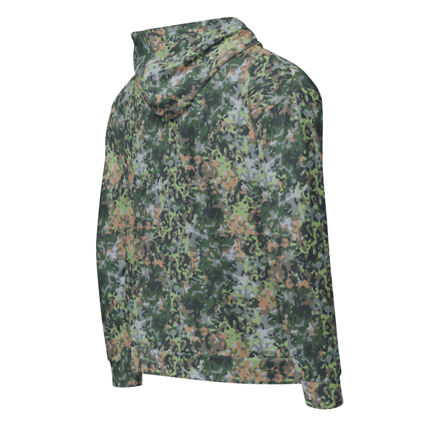 Dutch Fractal Green CAMO Unisex zip hoodie - Zip Hoodies