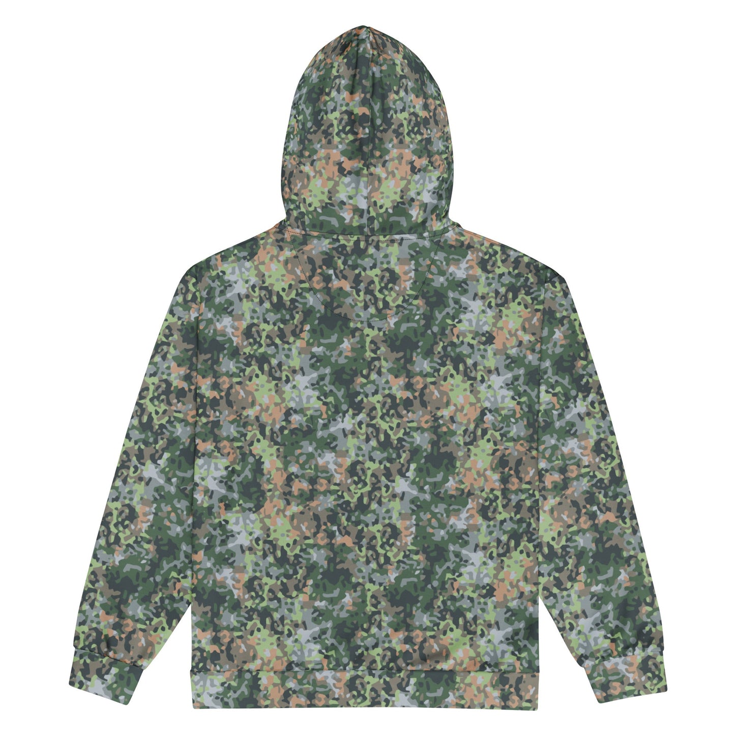 Dutch Fractal Green CAMO Unisex zip hoodie - Zip Hoodies