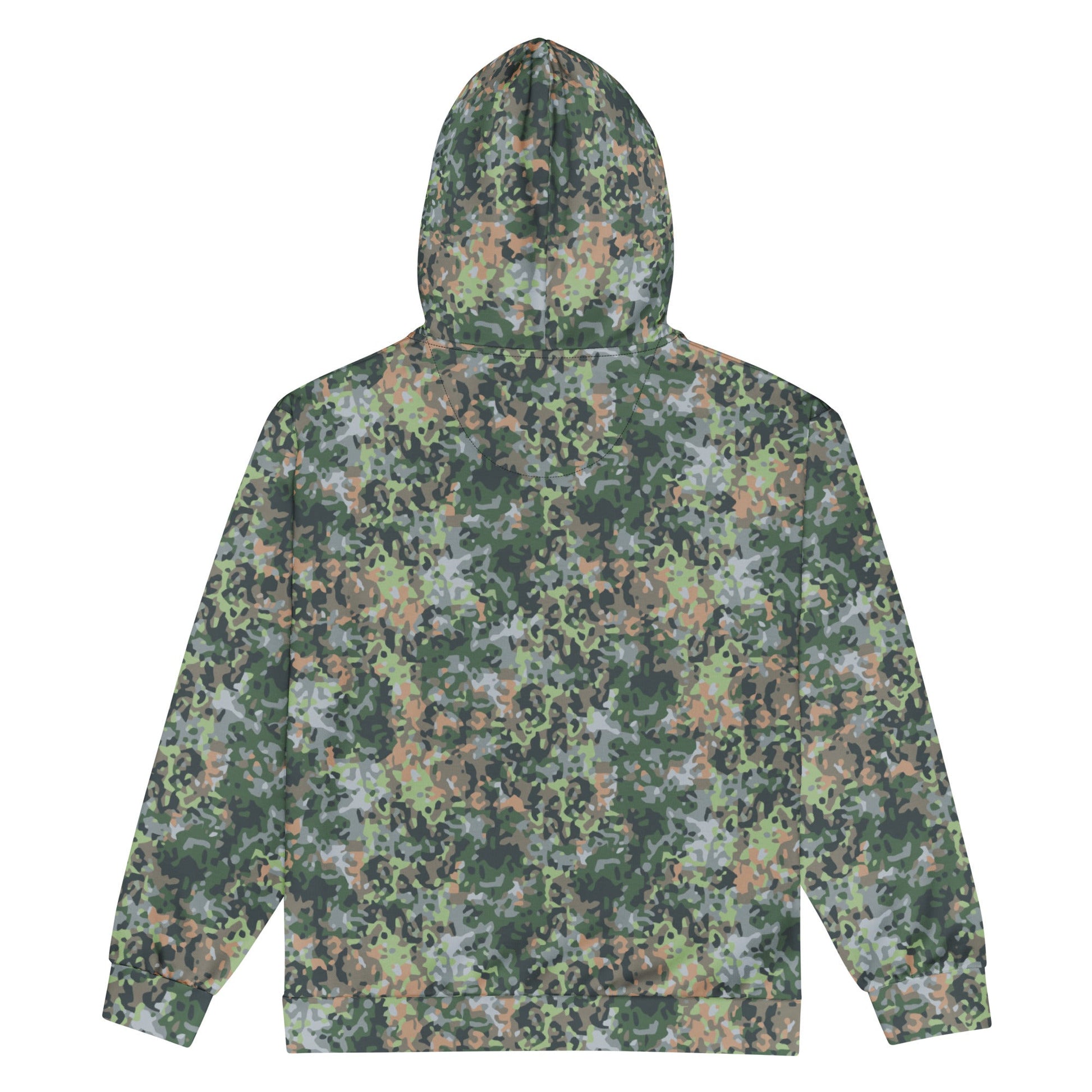 Dutch Fractal Green CAMO Unisex zip hoodie - Zip Hoodies