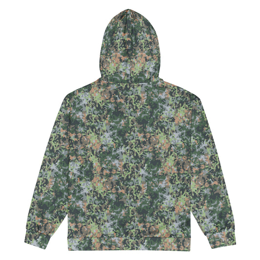 Dutch Fractal Green CAMO Unisex zip hoodie - Zip Hoodies