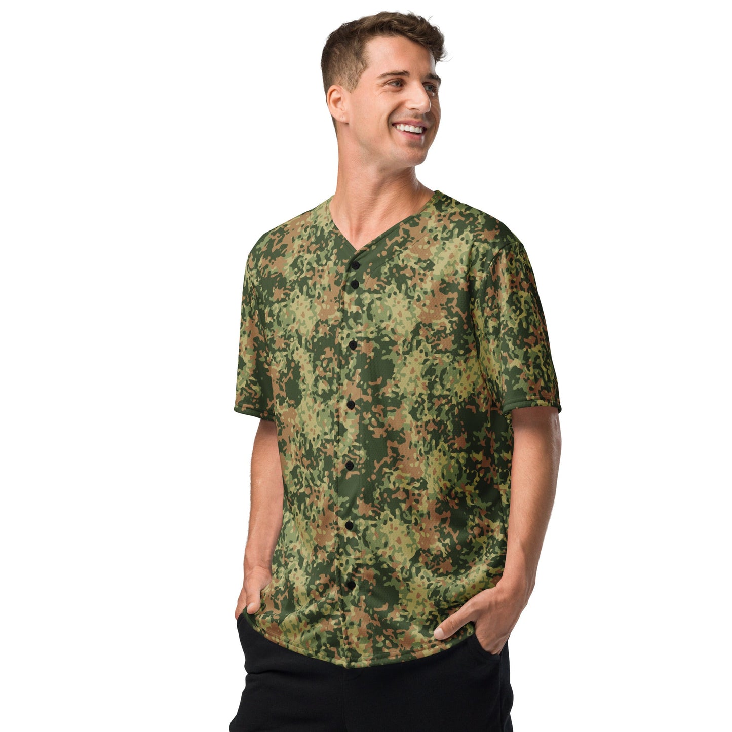 Dutch Fractal Multitone CAMO baseball jersey - Baseball Jerseys