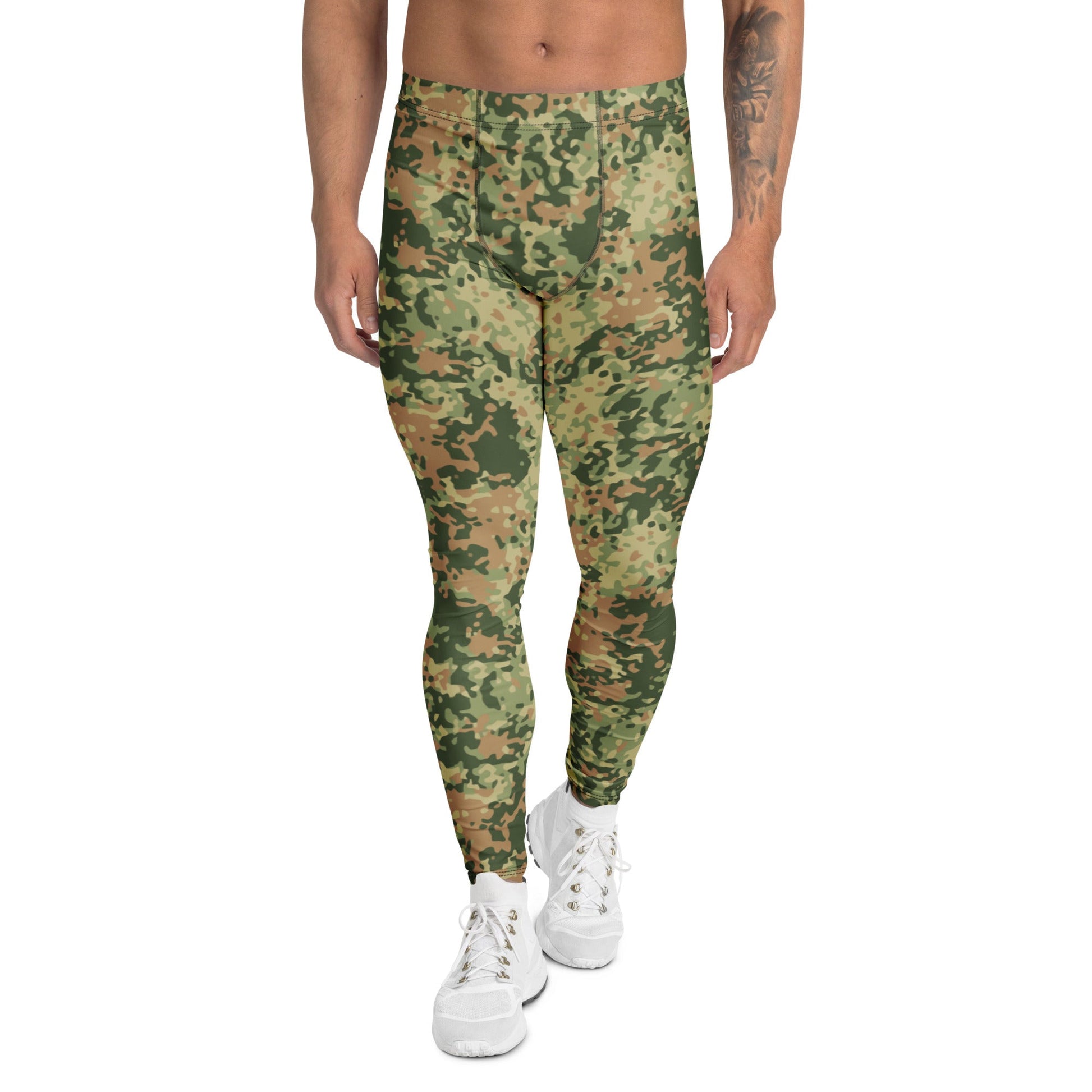 Dutch Fractal Multitone CAMO Mens Leggings - XS