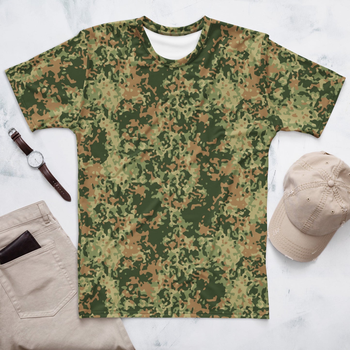 Dutch Fractal Multitone CAMO Mens t-shirt - XS - T-Shirts