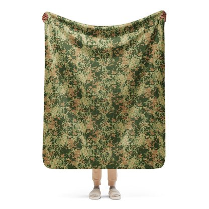 Dutch Fractal Multitone CAMO Sherpa blanket - 50″×60″ - Blankets