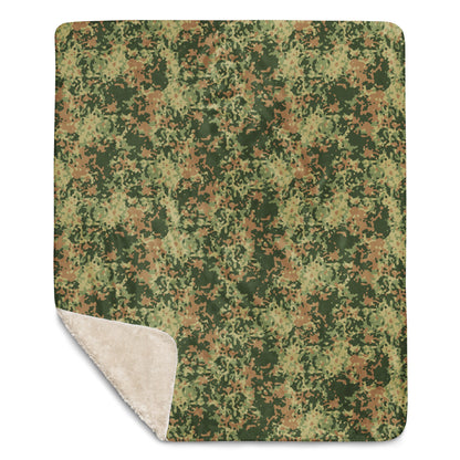 Dutch Fractal Multitone CAMO Sherpa blanket - Blankets