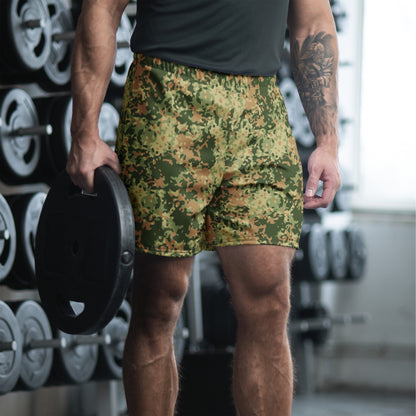 Dutch Fractal Multitone CAMO Unisex Athletic Long Shorts - XS