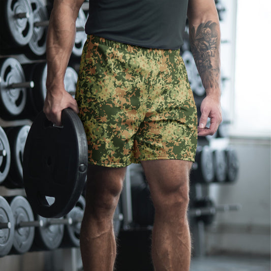 Dutch Fractal Multitone CAMO Unisex Athletic Long Shorts - XS