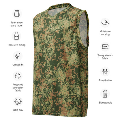 Dutch Fractal Multitone CAMO unisex basketball jersey - Basketball Jerseys